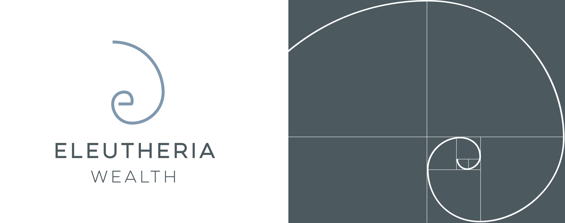 Logo Eleutheria Wealth e costruzione del marchio secondo la regola della sezione aurea
