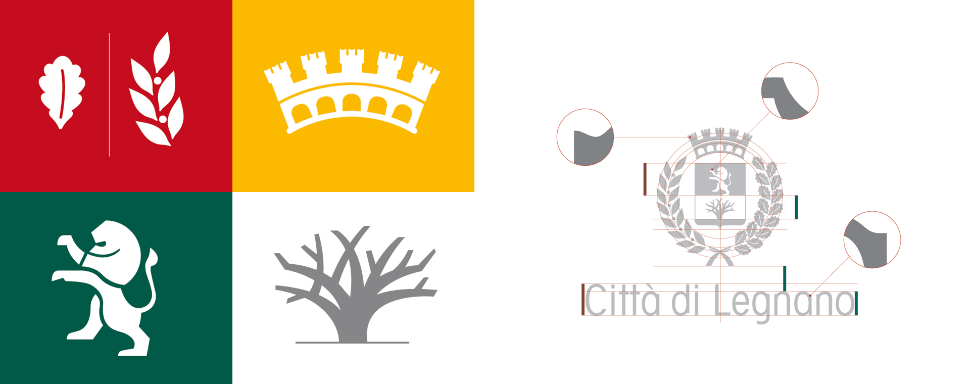 Città di Legnano, Colori e costruzione del marchio